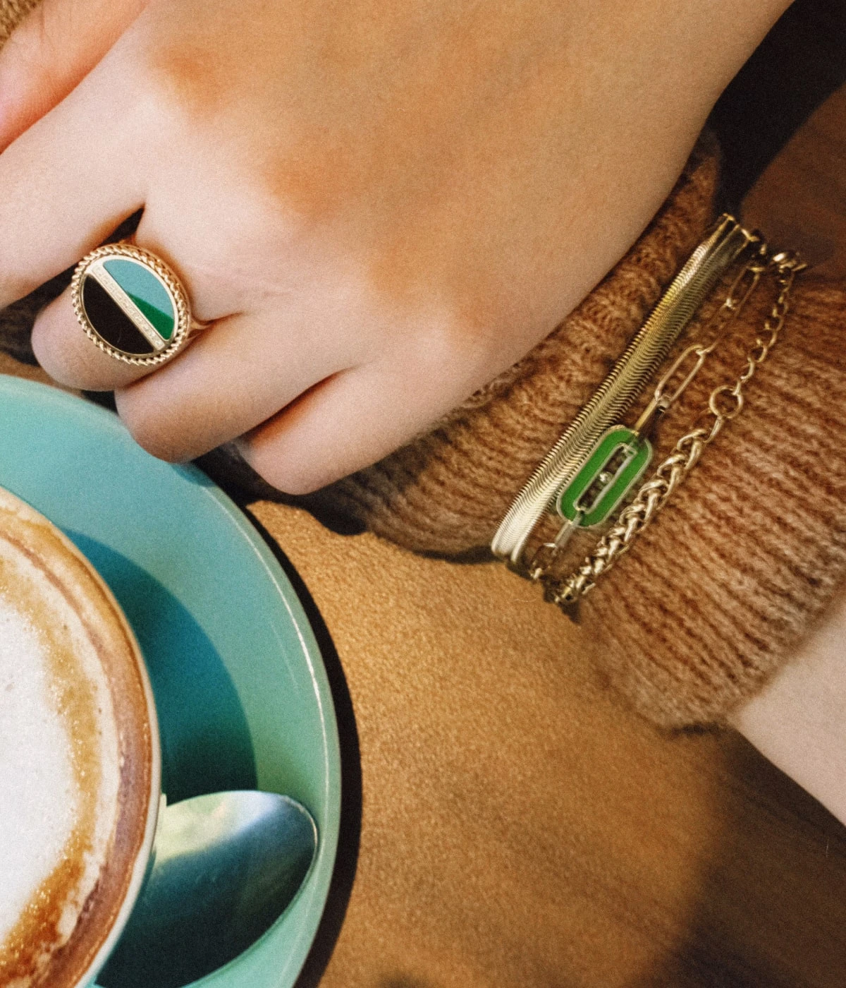 Bague Moonlight (Acier DorĂ©) â Image 2