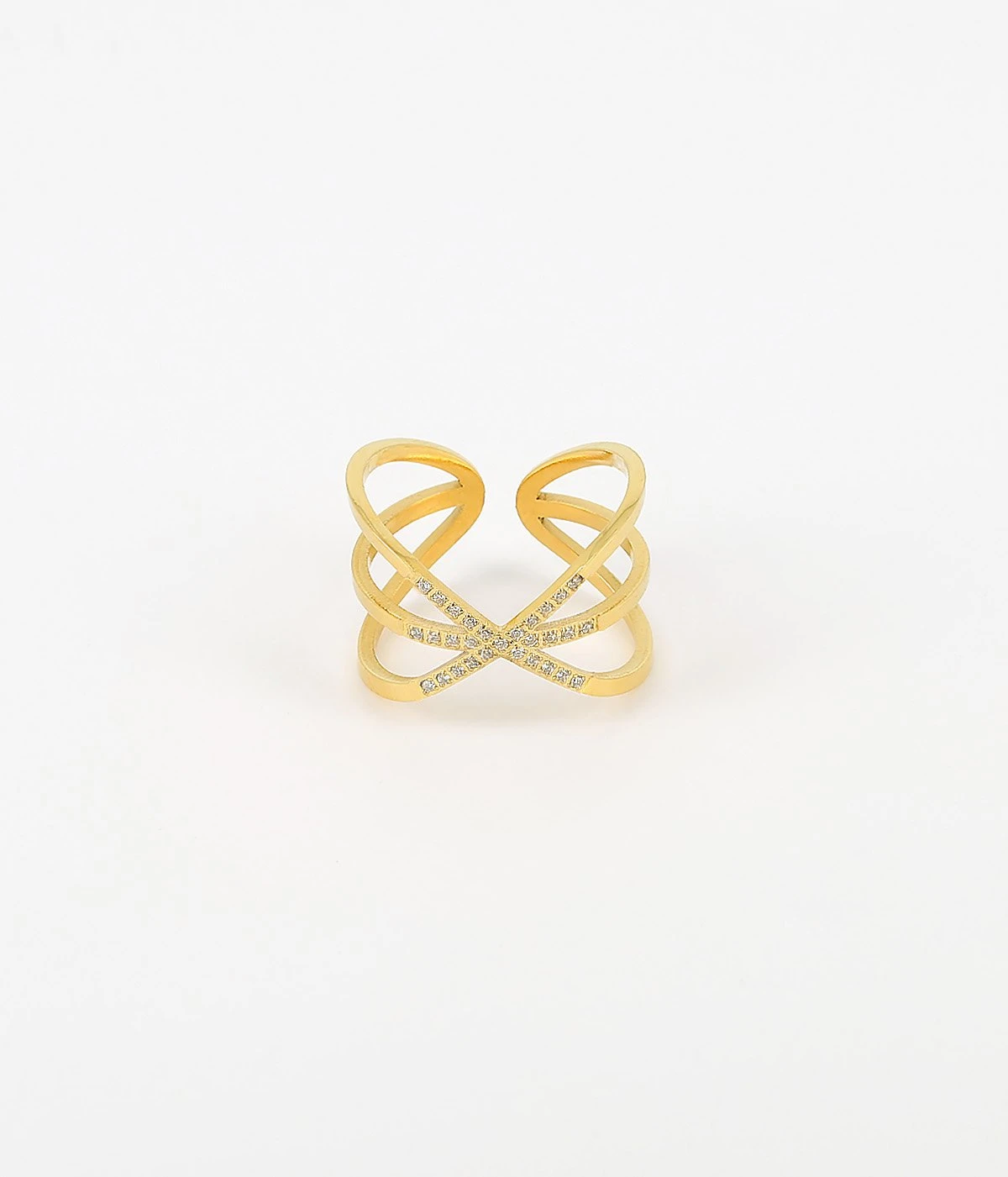 Bague OCTOBREROSE (Acier Doré)