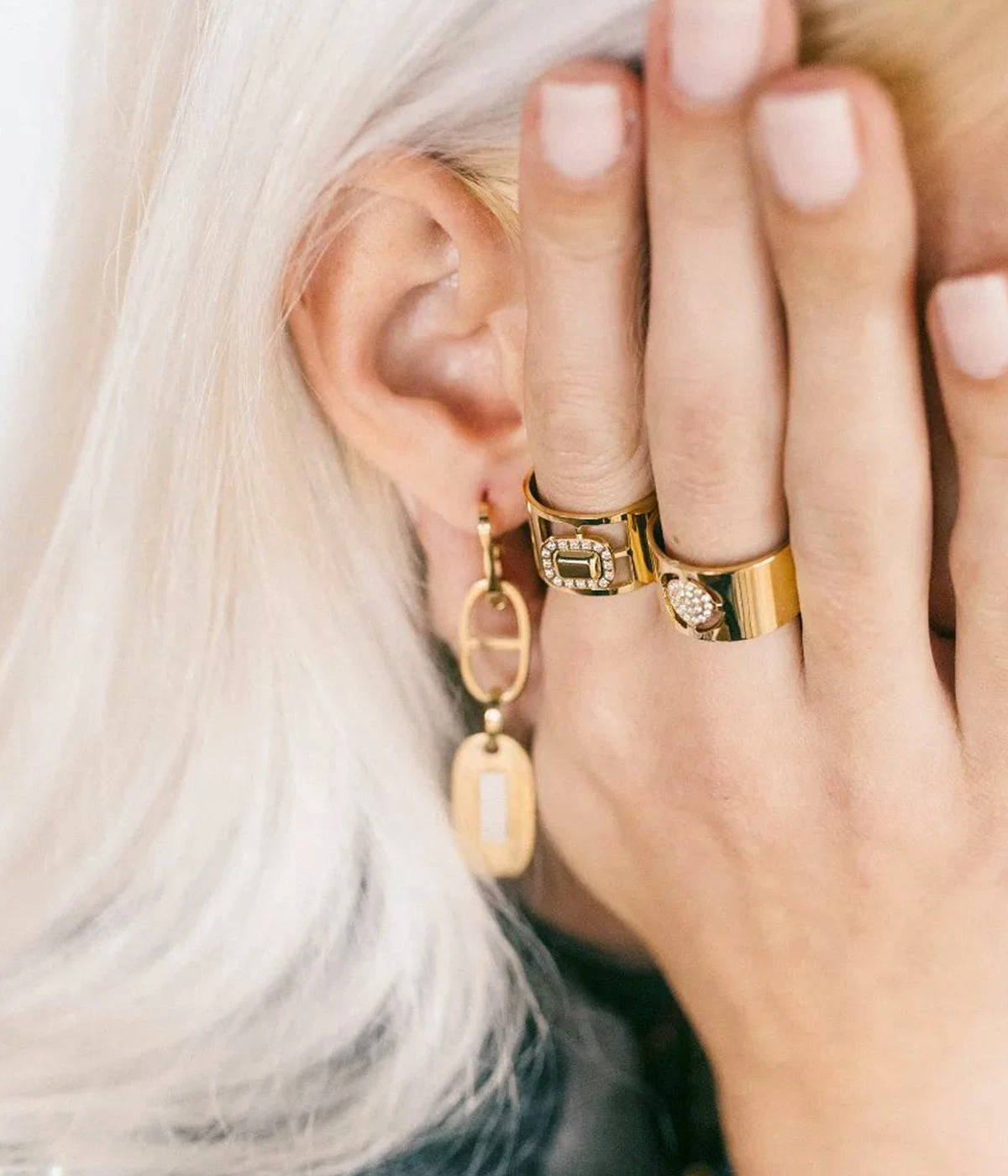 Bague Parker Jones (Acier DorĂ©) â Image 3