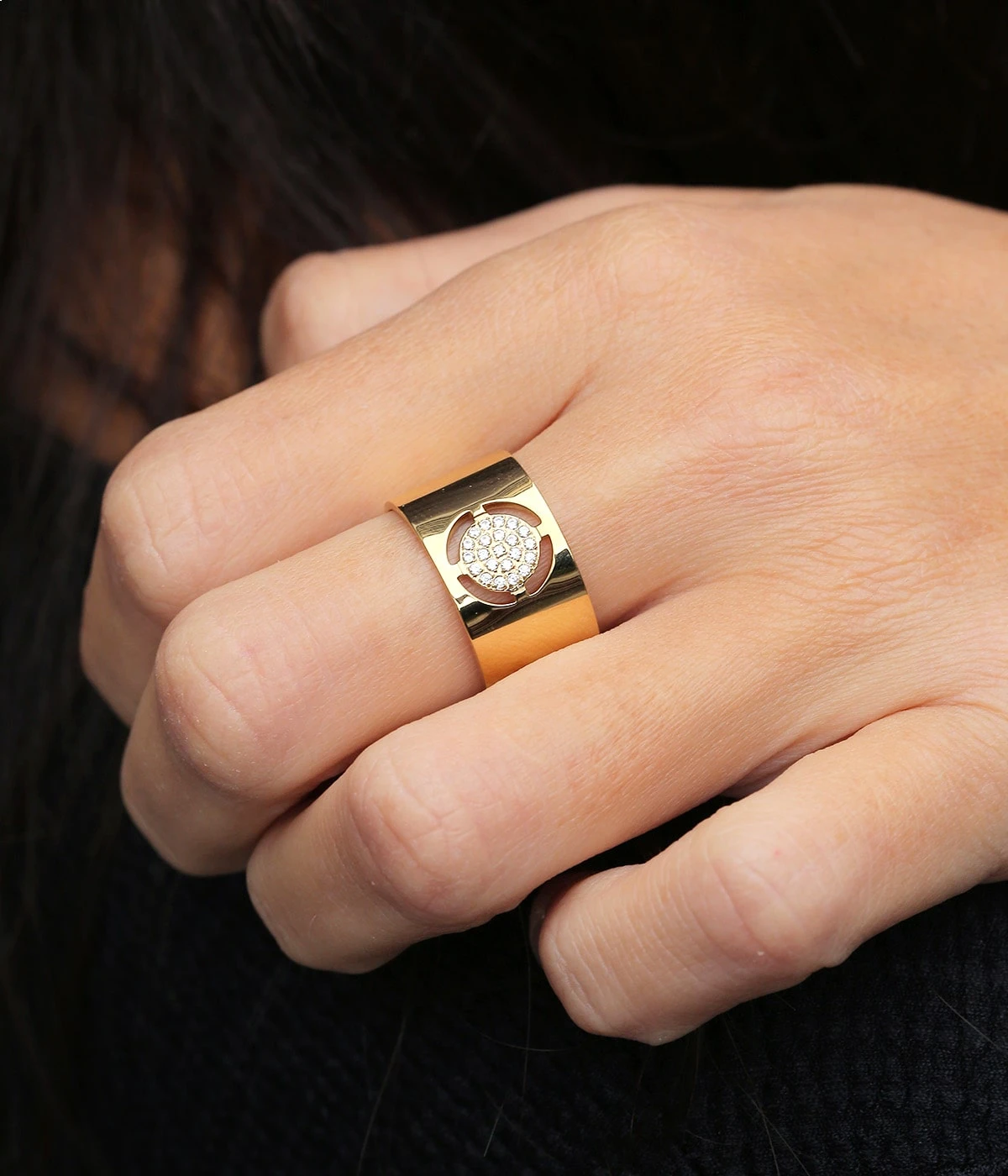 Bague Parker Jones (Acier DorĂ©) â Image 2