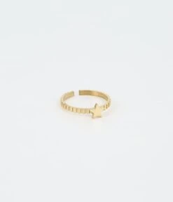 Bague Petite Ătoile (Acier DorĂ©)