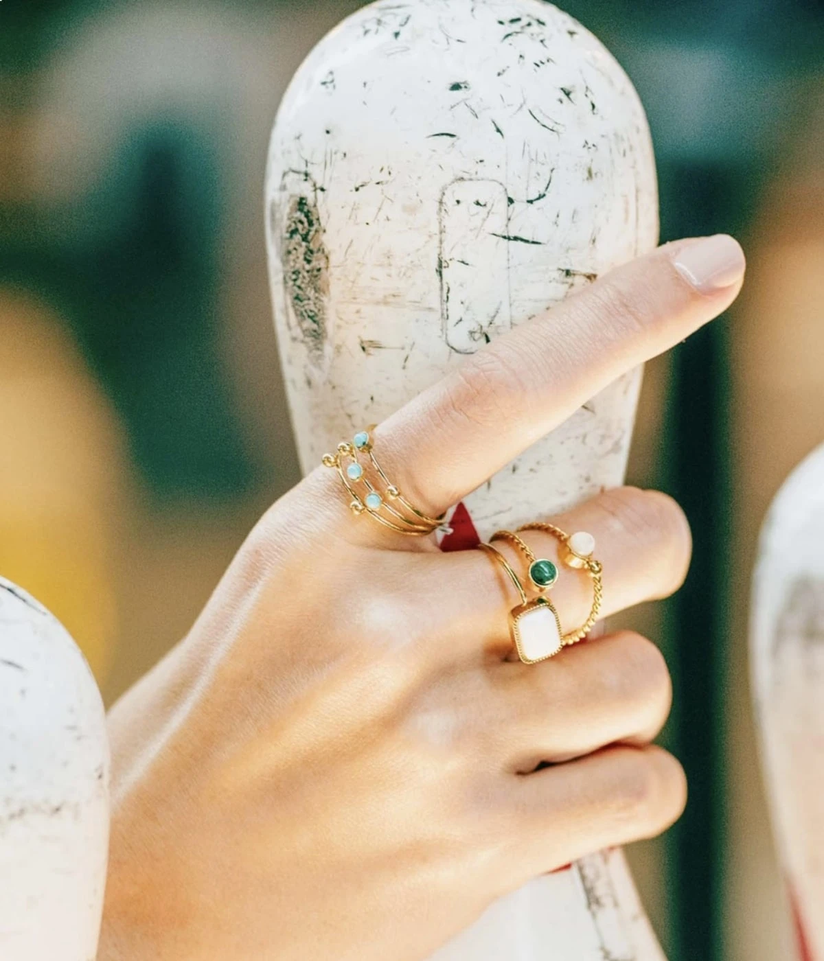 Bague Spoutnik (Acier DorĂ©) â Image 2