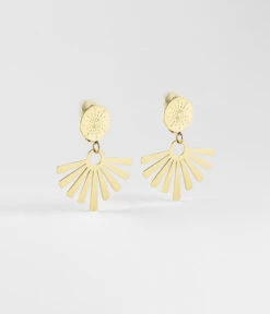 Boucles D'oreilles à Clips Phoenix (Acier Doré)