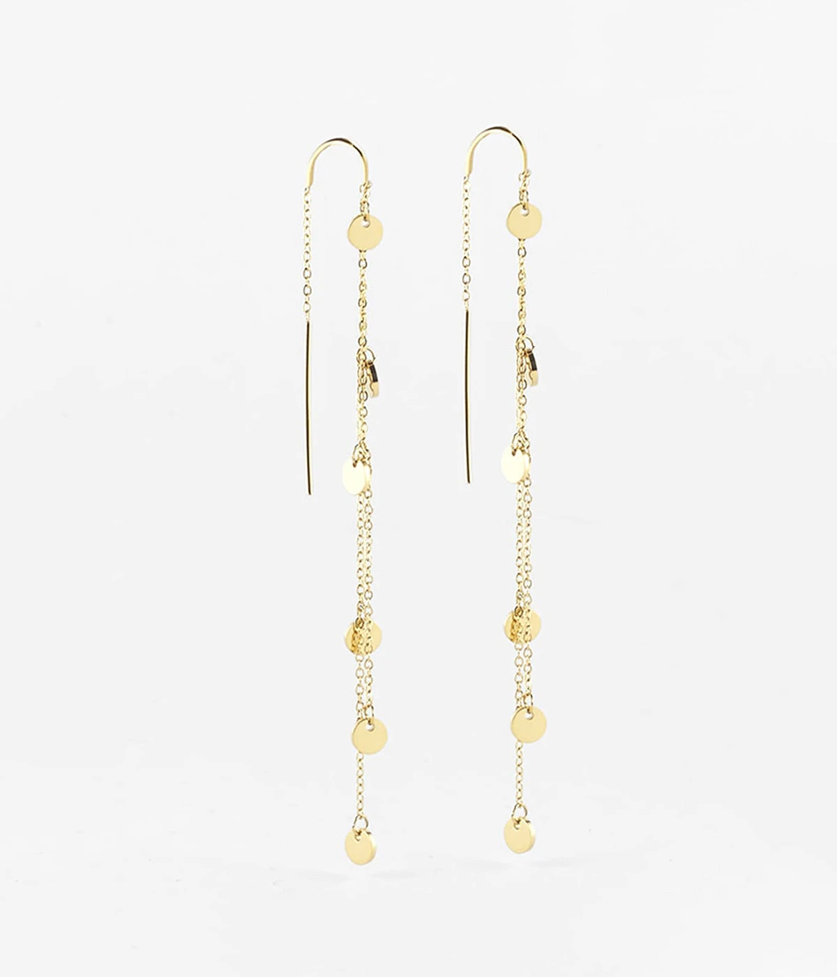 Boucles D'oreilles Confettis (Acier Doré)