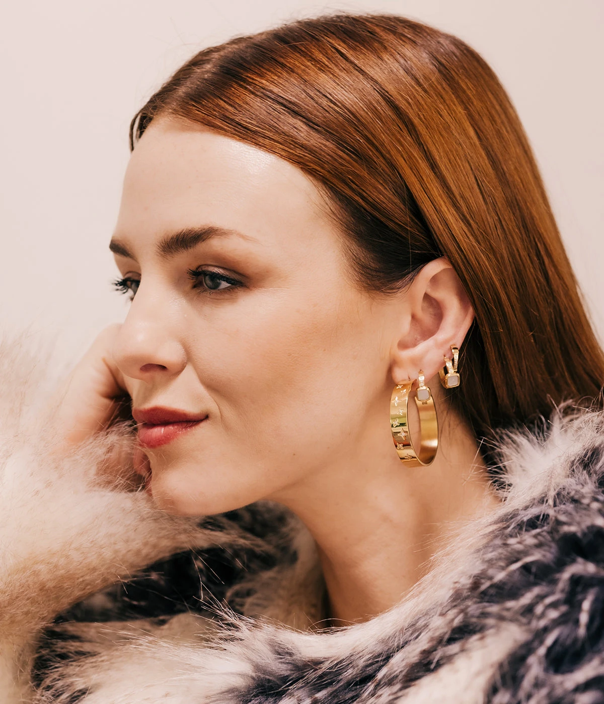 Boucles D'oreilles Cosmo (Acier DorĂ©) â Image 2