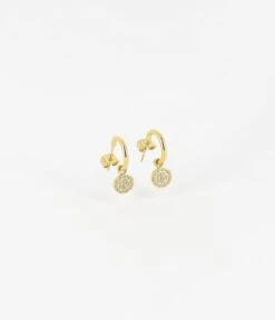 Boucles D'oreilles Créoles Choupette (Acier Doré)