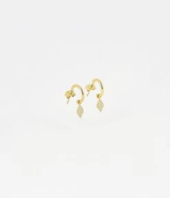 Boucles D'oreilles Créoles Claudia (Acier Doré)