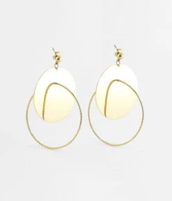 Boucles D’oreilles Damian (Acier Doré)