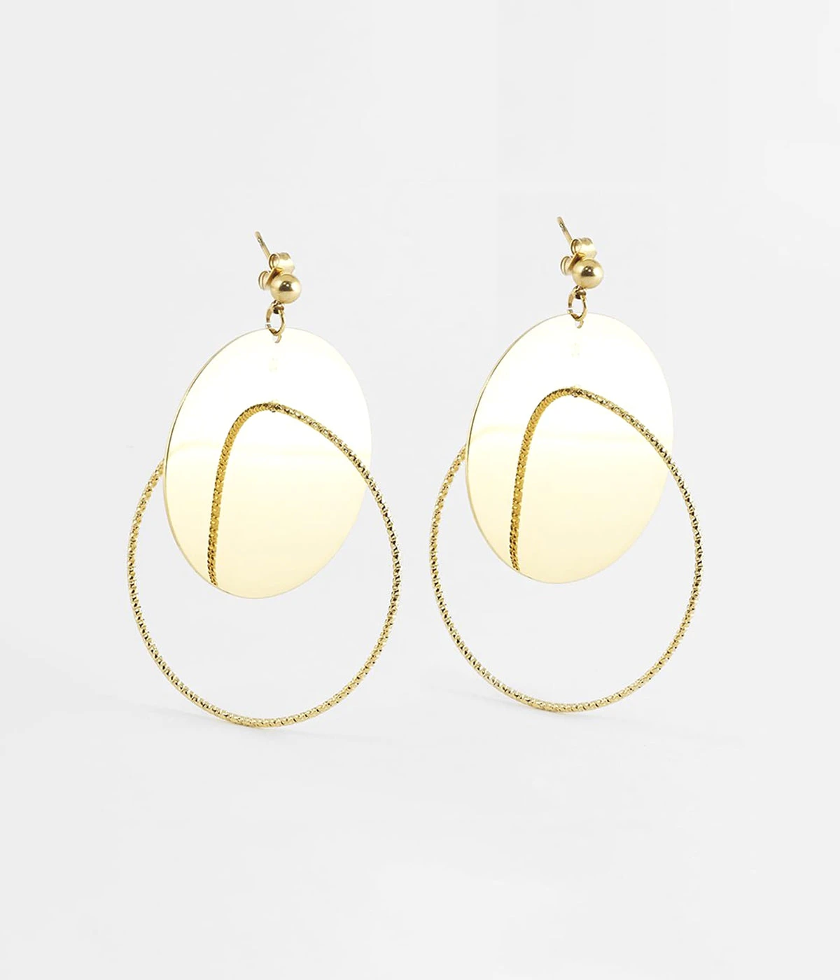 Boucles D’oreilles Damian (Acier Doré)