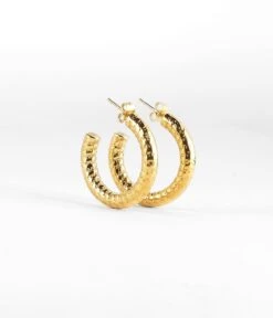 Boucles D'oreilles Esther (Acier Doré)