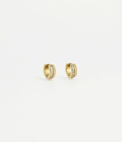 Boucles D'oreilles First (Acier Doré)