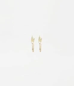 Boucles D'oreilles Fulgur (Acier Doré)
