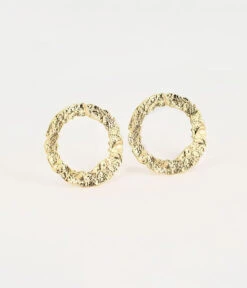 Boucles D'oreilles Gate (Acier Doré)