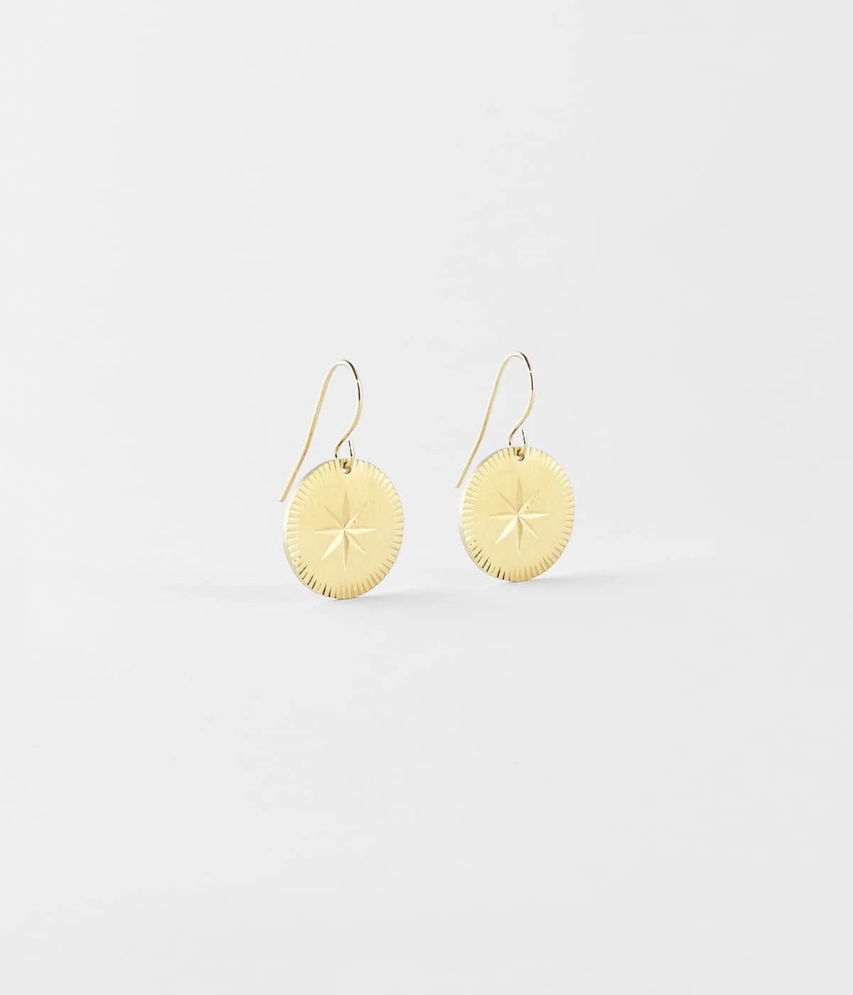 Boucles D'oreilles Hélios (Acier Doré)