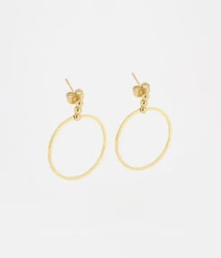 Boucles D'oreilles Mini Honoré (Acier Doré)