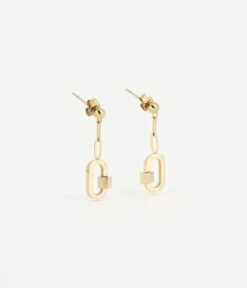 Boucles D'oreilles Ophélie (Acier Doré)