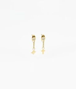 Boucles D'oreilles Romane (Acier Doré)