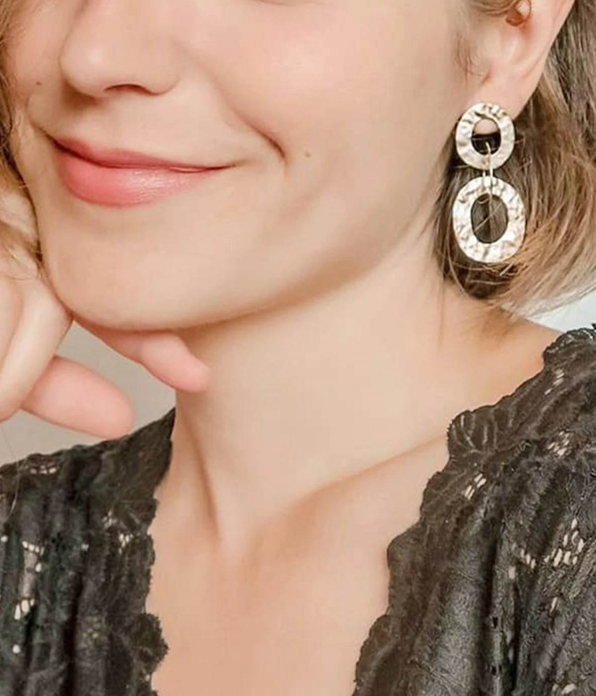 Boucles D'oreilles Rudy (Acier DorĂ©) â Image 3