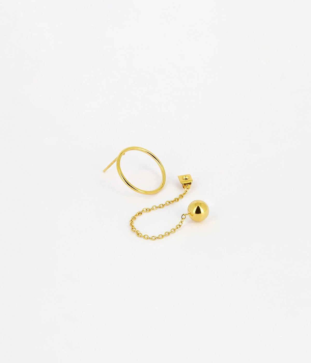 Boucles D'oreilles Saila (Acier Doré) – Image 4