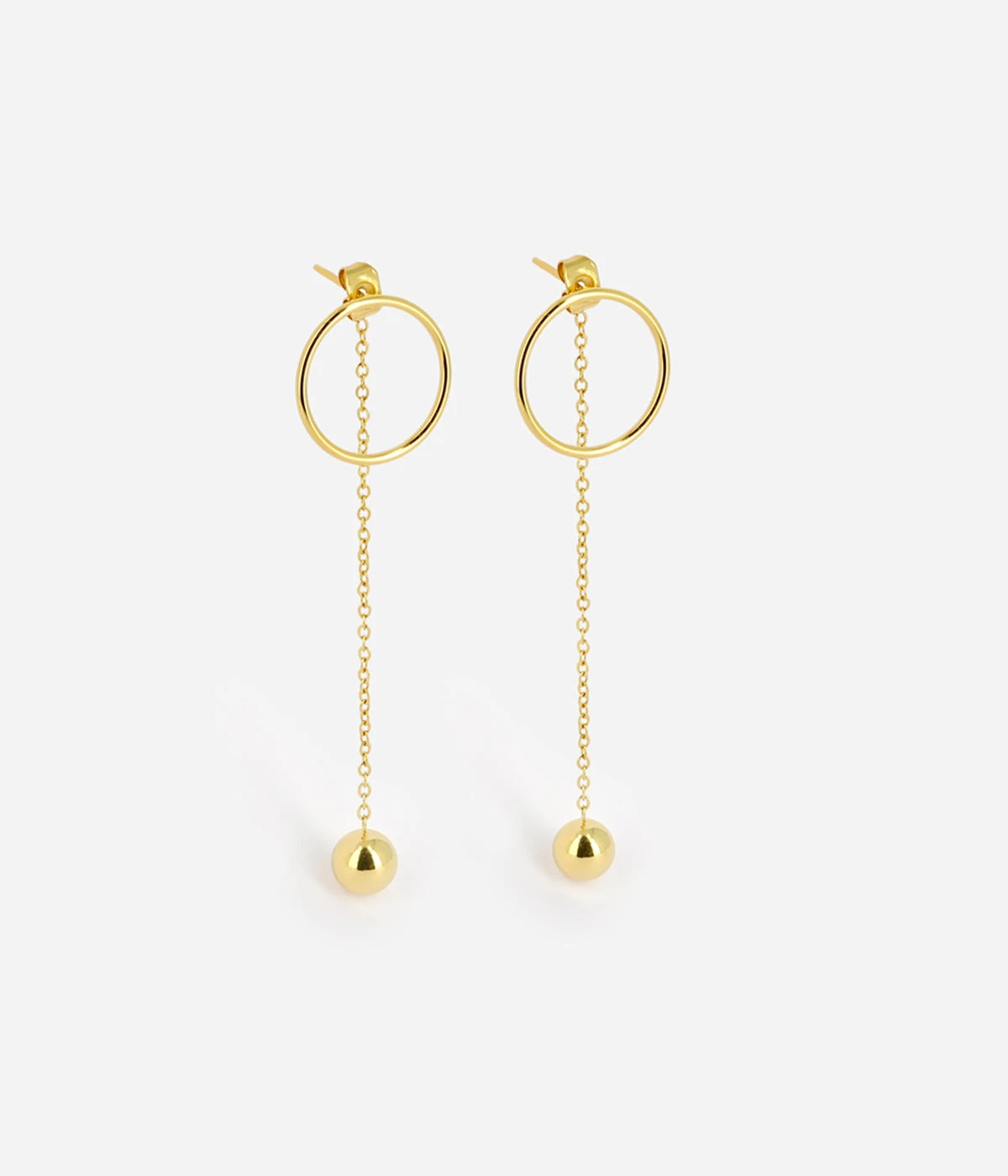 Boucles D'oreilles Saila (Acier Doré)