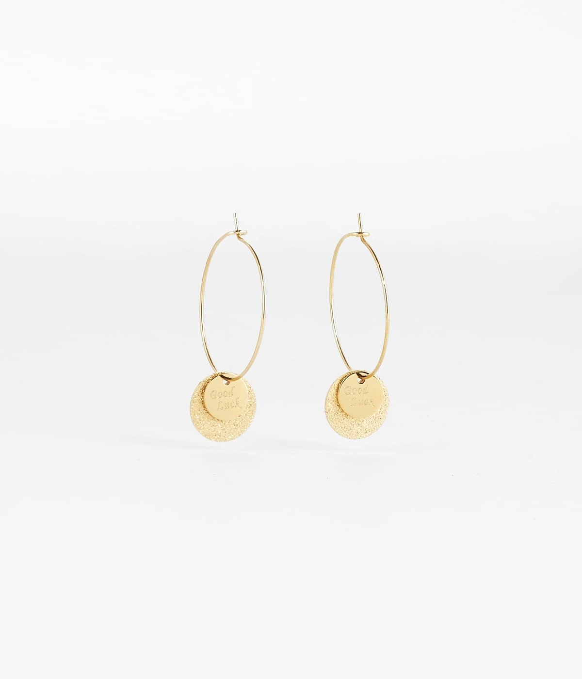 Boucles D'oreilles Santa Sofia (Acier Doré)