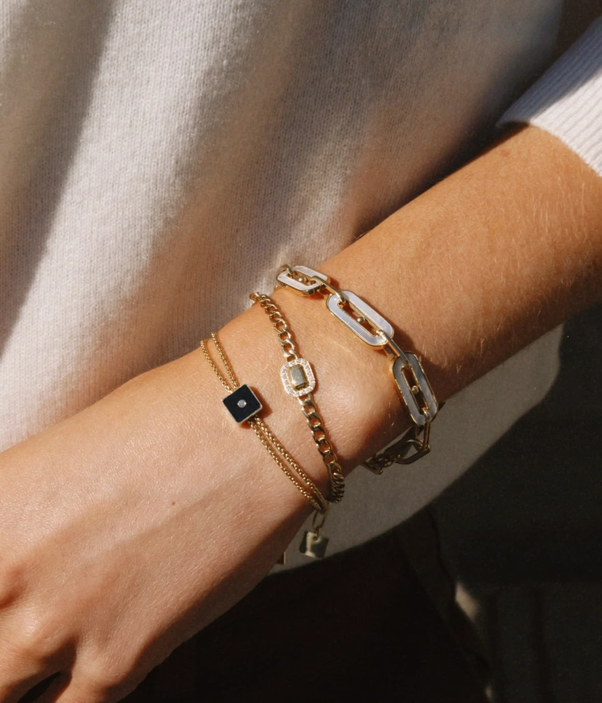 Bracelet Baleria (Acier Doré) – Image 2