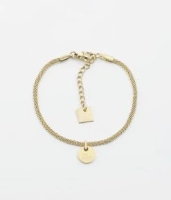 Bracelet Be Happy (Acier Doré)