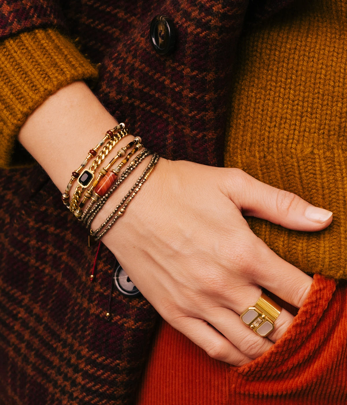 Bracelet Ulysse (Acier DorĂ©) â Image 4