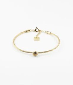 Bracelet Jonc Calypso (Acier Doré)