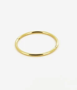 Bracelet Jonc Chenille (Acier Doré)