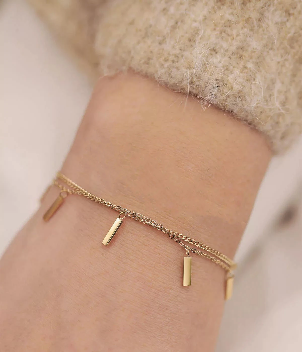 Bracelet Miko (Acier Doré) – Image 2