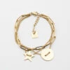 Bracelet Star (Acier Doré)