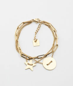 Bracelet Star (Acier Doré)