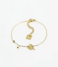 Bracelet Trifoglio (Acier Doré)