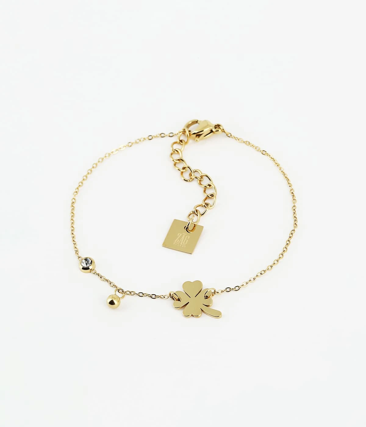 Bracelet Trifoglio (Acier Doré)