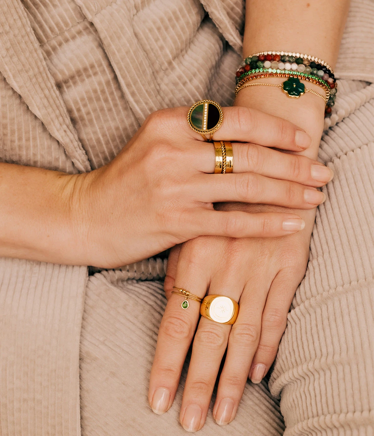 Bague Moonlight (Acier DorĂ©) â Image 3