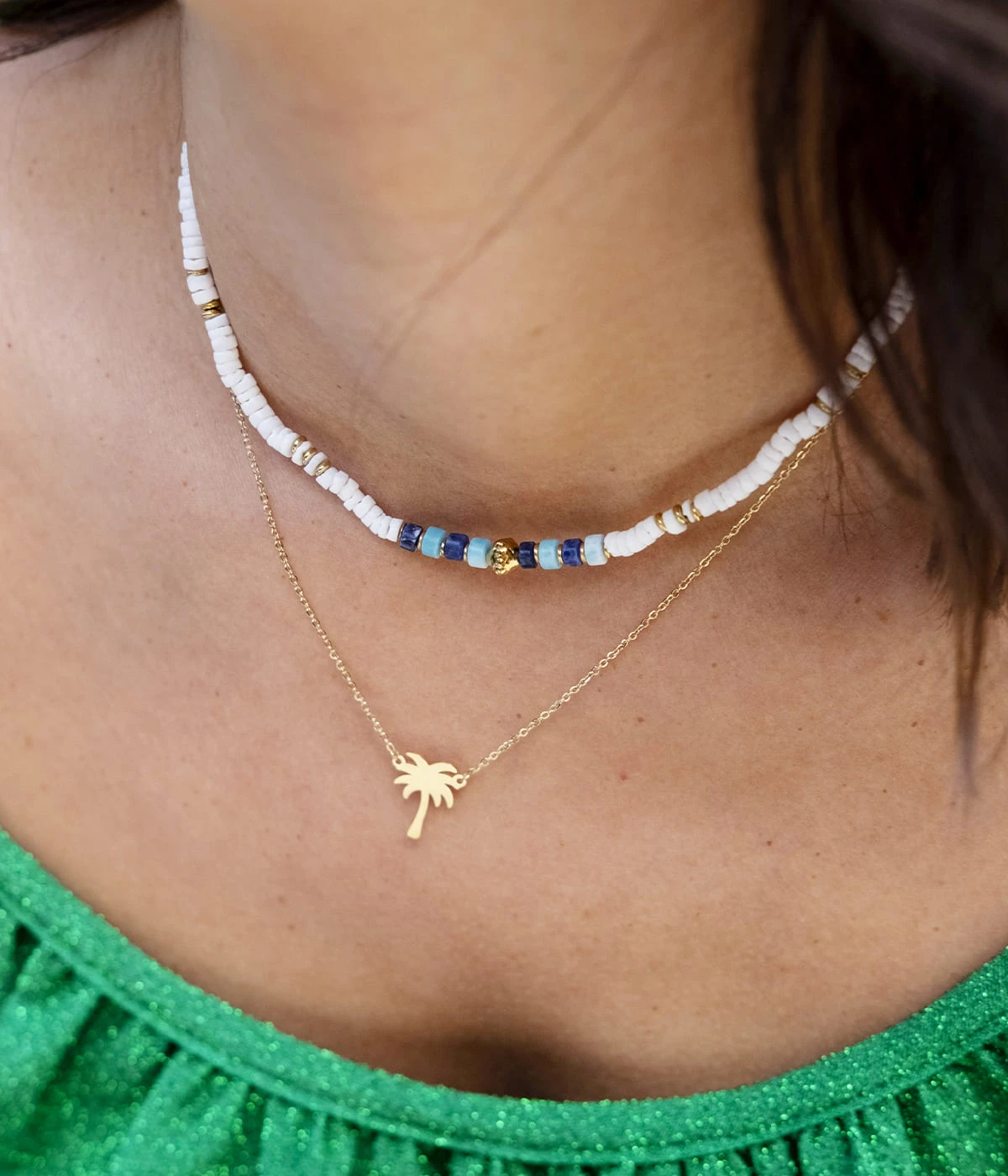 Collier Palm Spring (Acier DorĂ©) â Image 2