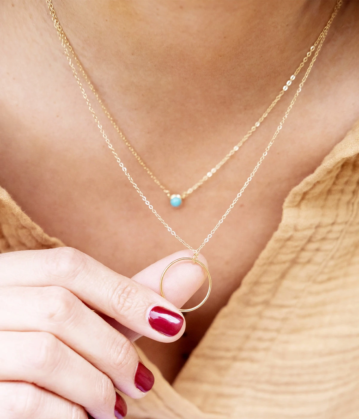 Collier Séraphine (Acier Doré) – Image 2