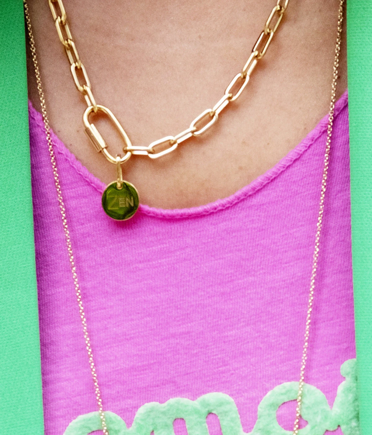 Collier Charm Zen (Acier) â Image 2