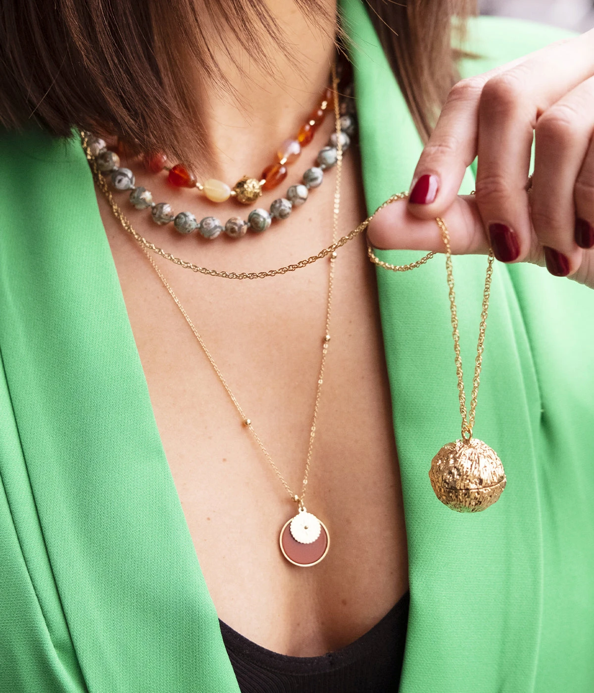 Collier Neom (Acier DorĂ©) â Image 3