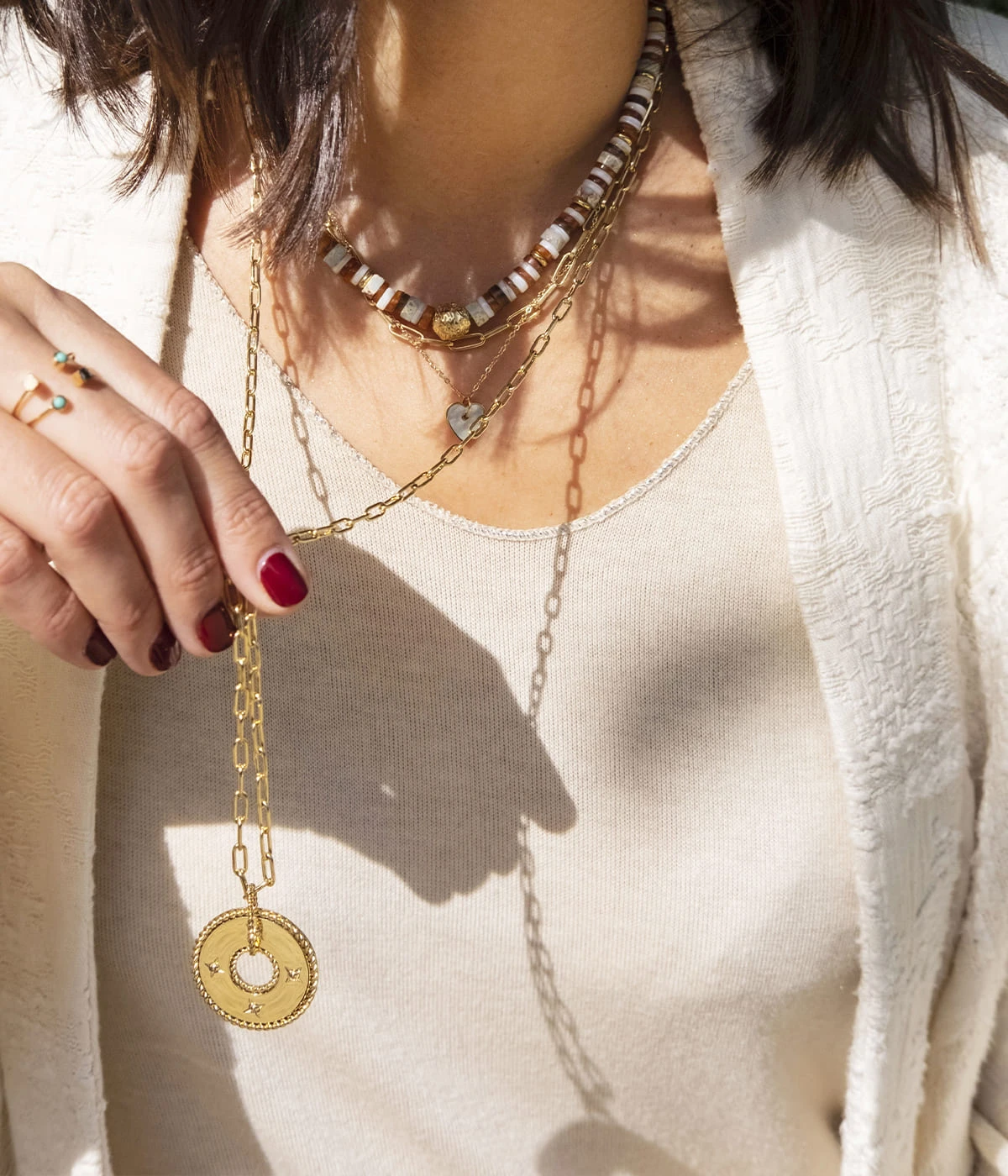 Sautoir Shéhérazade (Acier Doré) – Image 2